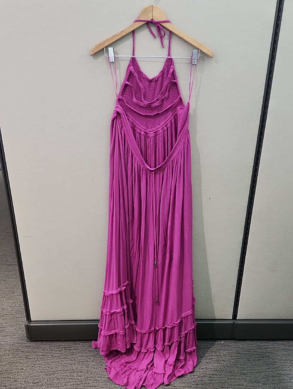 Free People Magenta/Purple Tiered Maxi Dress - Picture 5 of 16
